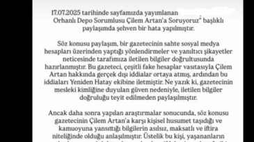 ÇİLEM ARTAN’A ATILAN İFTİRADA GERÇEKLER ORTAYA ÇIKTI!