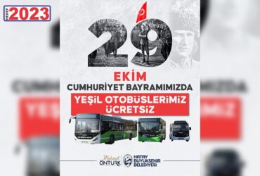 HBB’DEN CUMHURİYET BAYRAMI’NDA ÜCRETSİZ TOPLU ULAŞIM